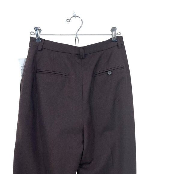 NWT Vtg 90's Lauren Ralph Lauren Women's 4P Wool Dress Pants Lined Brown Stretch - Picture 12 of 12